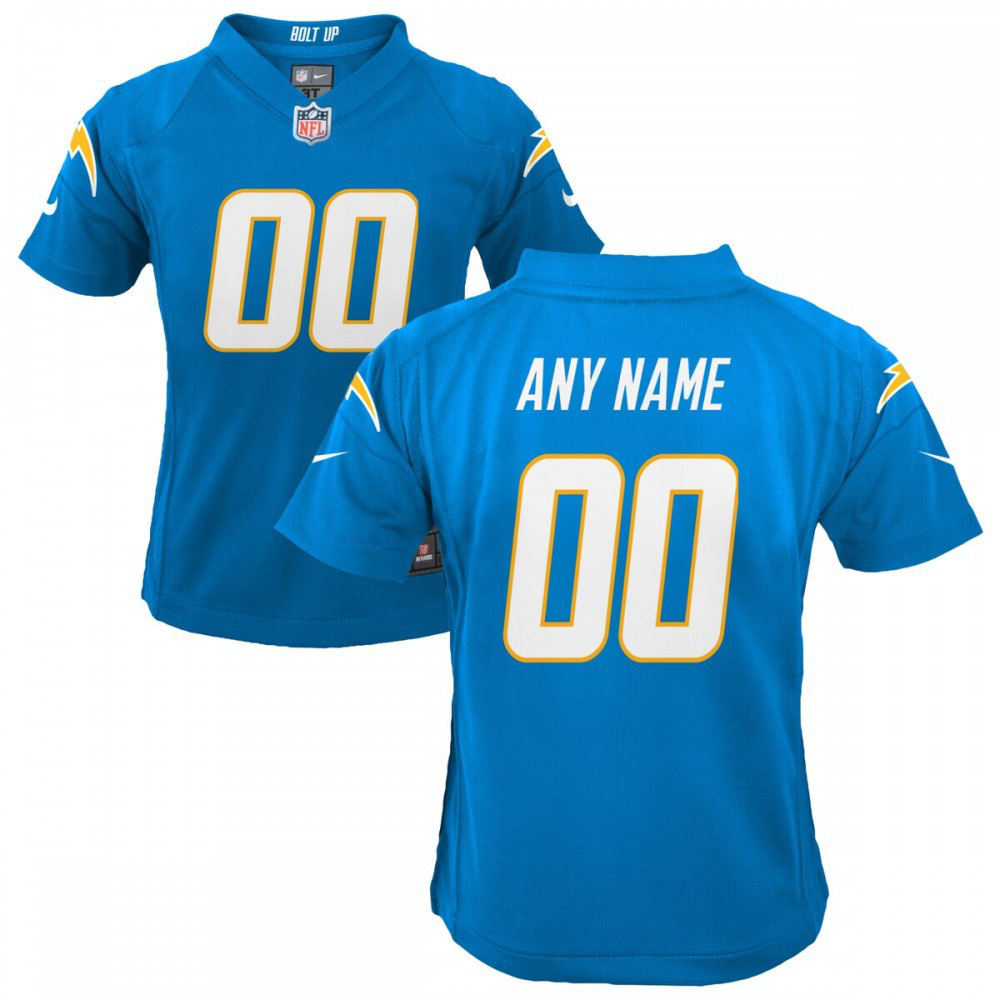 Los Angeles Chargers Nike Youth Custom Game Jersey - Powder Blue-GridironStore